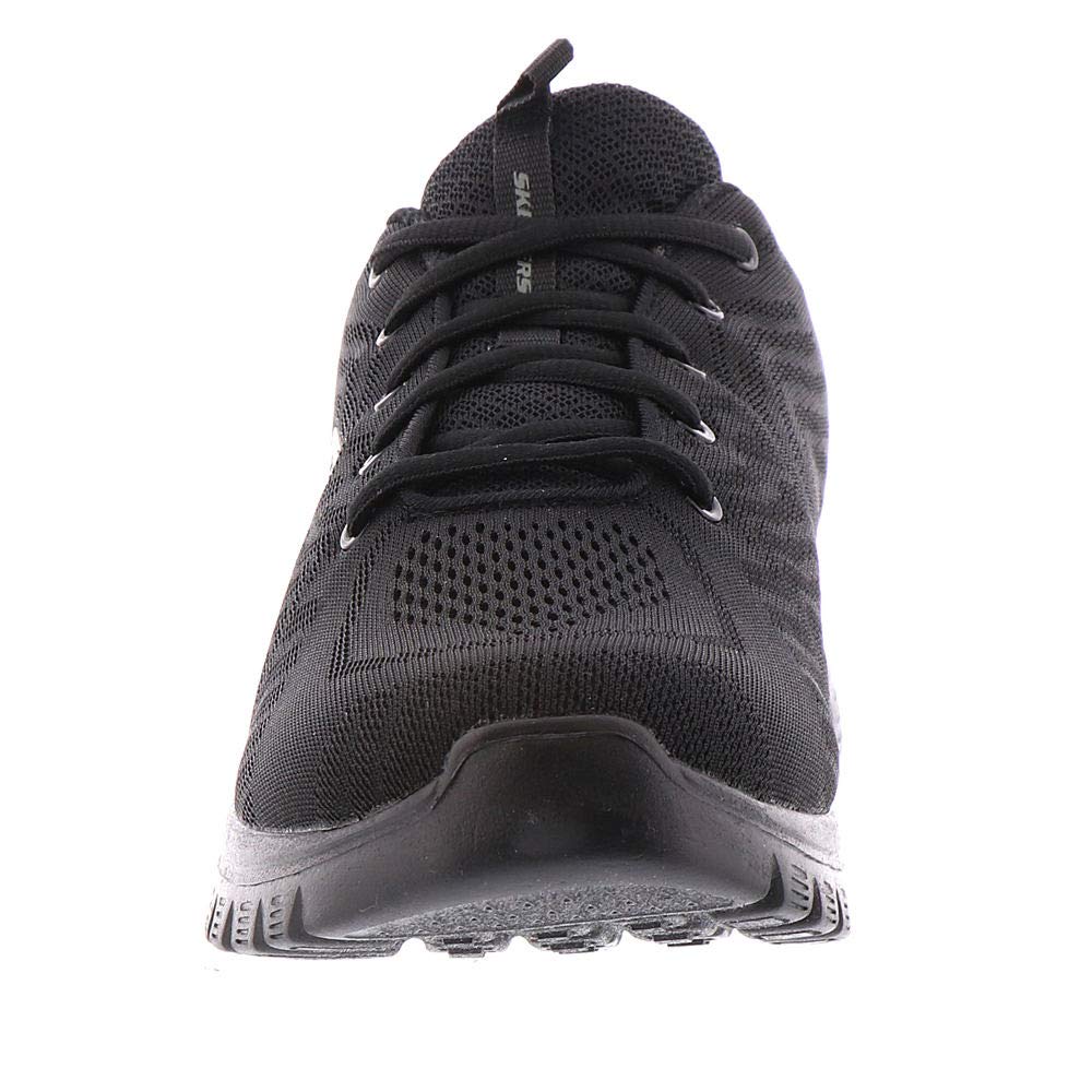 Skechers Graceful Get Connected Regular, Zapatillas Mujer, Black Mesh Trim, 39 EU