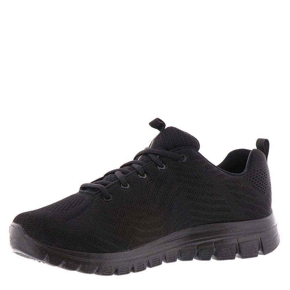 Skechers Graceful Get Connected Regular, Zapatillas Mujer, Black Mesh Trim, 39 EU